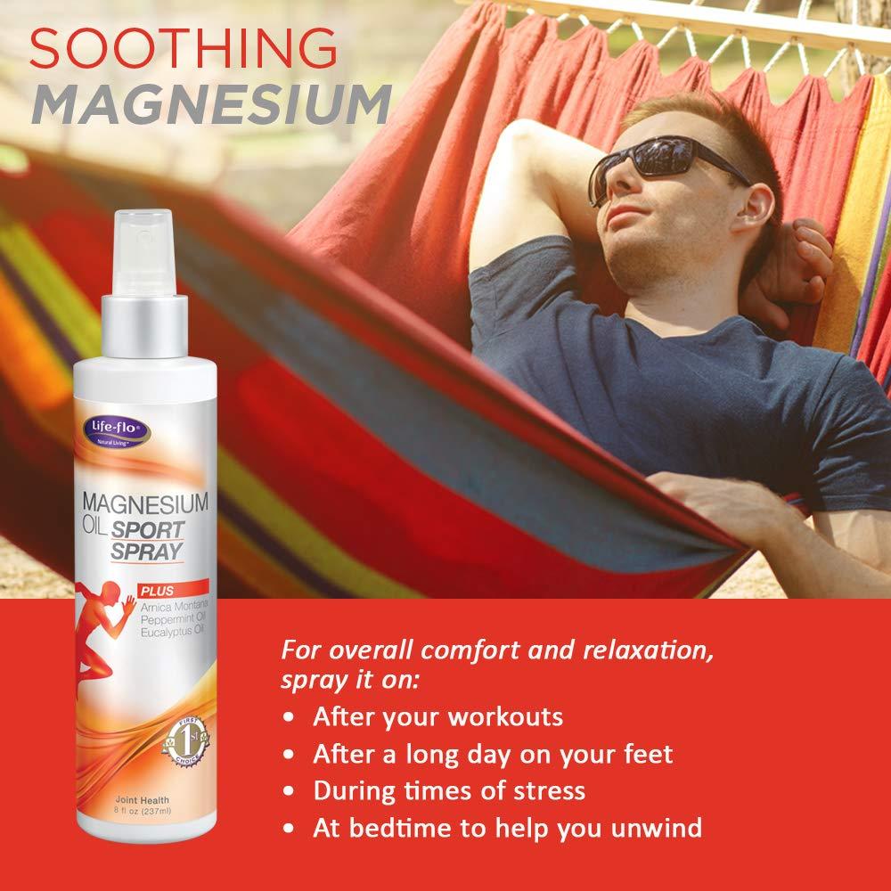 LifeFlo Magnesium Oil Sport Spray W/Magnesium from Zechstein Seabed