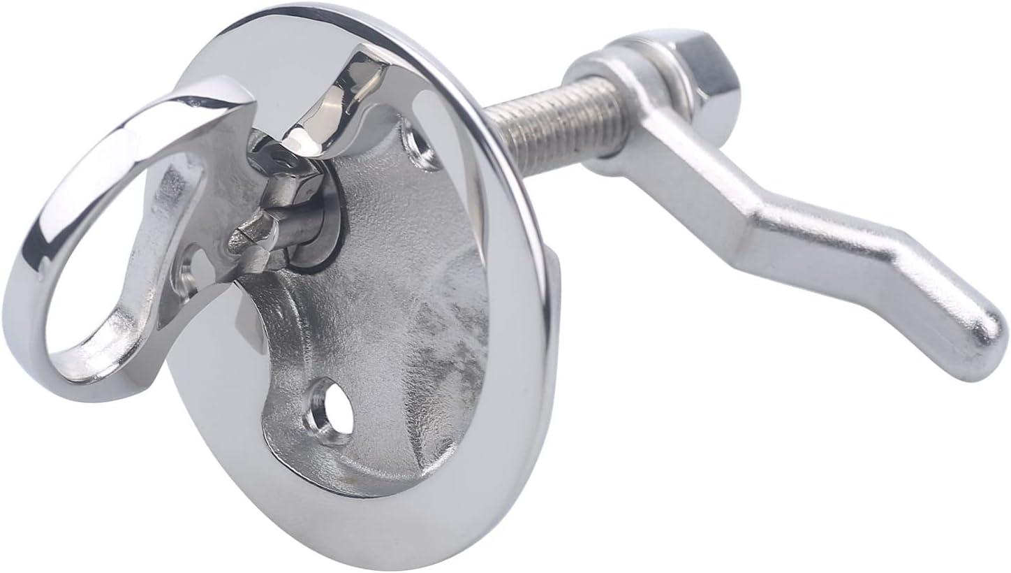 Boat Compartment Latch Boat Latches Stainless Steel 2", Latch Hatch Round Pull Marine Boat Flush Pull Hatch Latch Locking Lift Handle Round Deck Hatch - Non Locking Center Console Latch