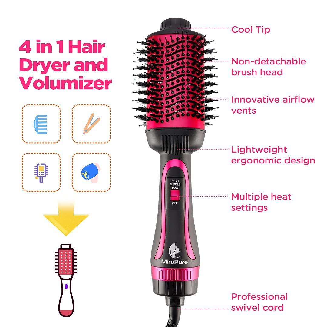 Hair Dryer Brush, MiroPure Hot Air Brush One Step Hair Dryer
