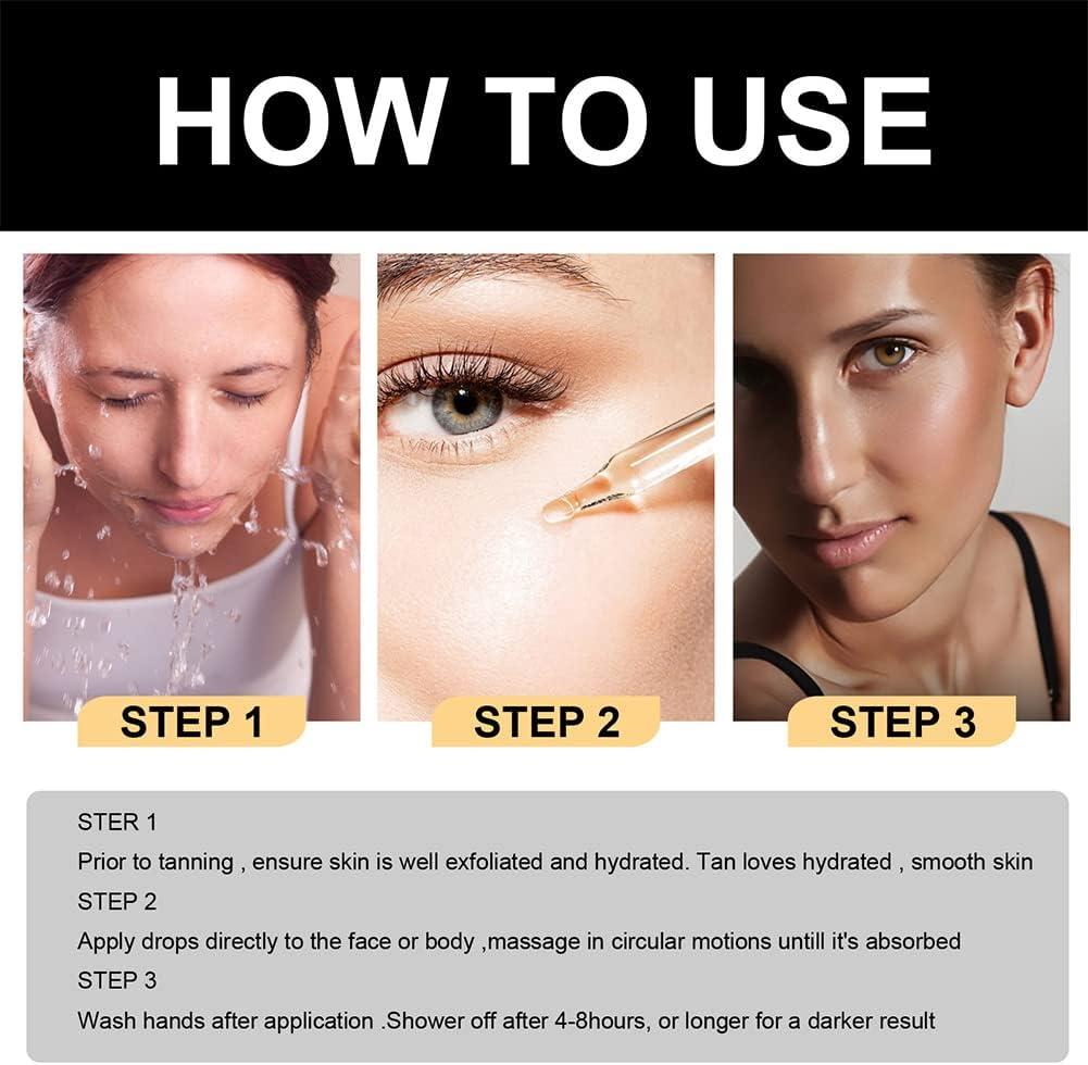 Self Tanning Drops 30ml Gradual Custom Face Tan Serum