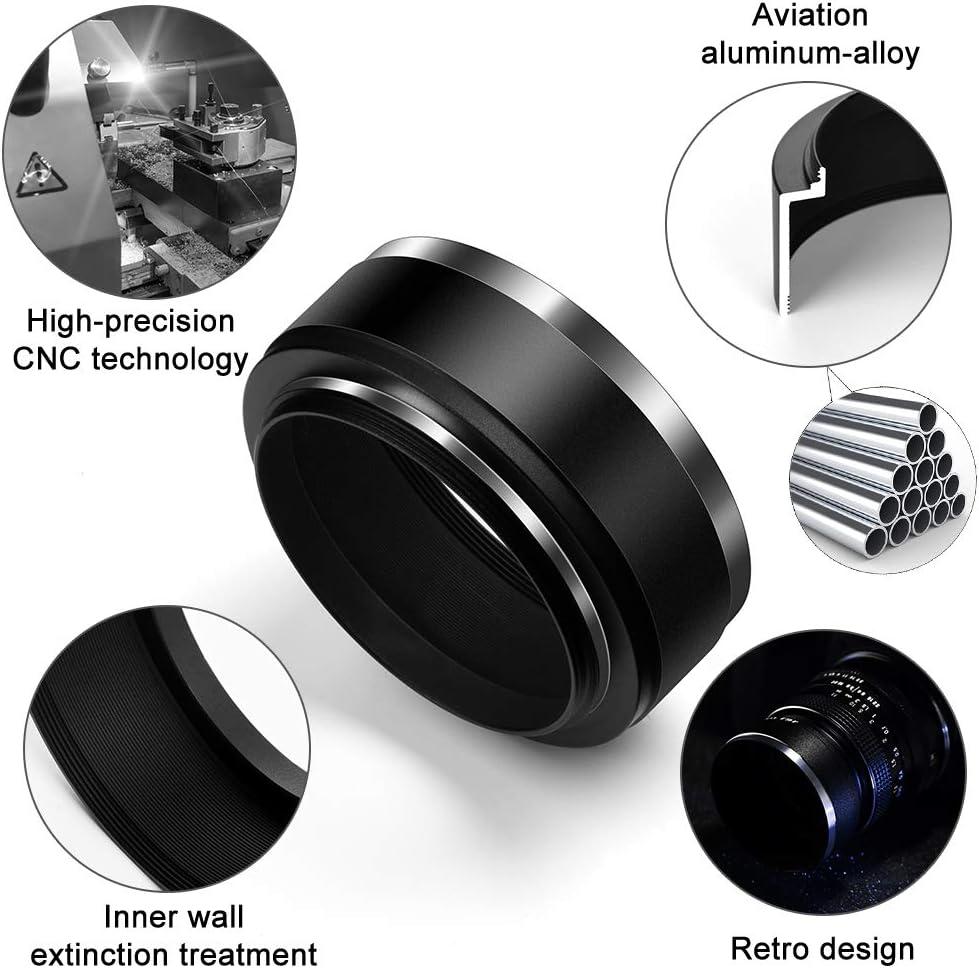 Nikon Lenses 62mm Metal Lens Hood Pinch Cap Kit For Canon/Nikon