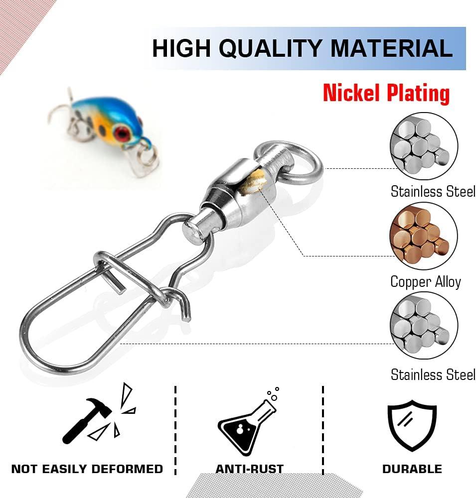 Fishing Duo-Lock Snap Stainless Steel Nice Snap Fishing Connector Quick  Change Safe Lock Freshwater Saltwater Fishing Tackle Accessories