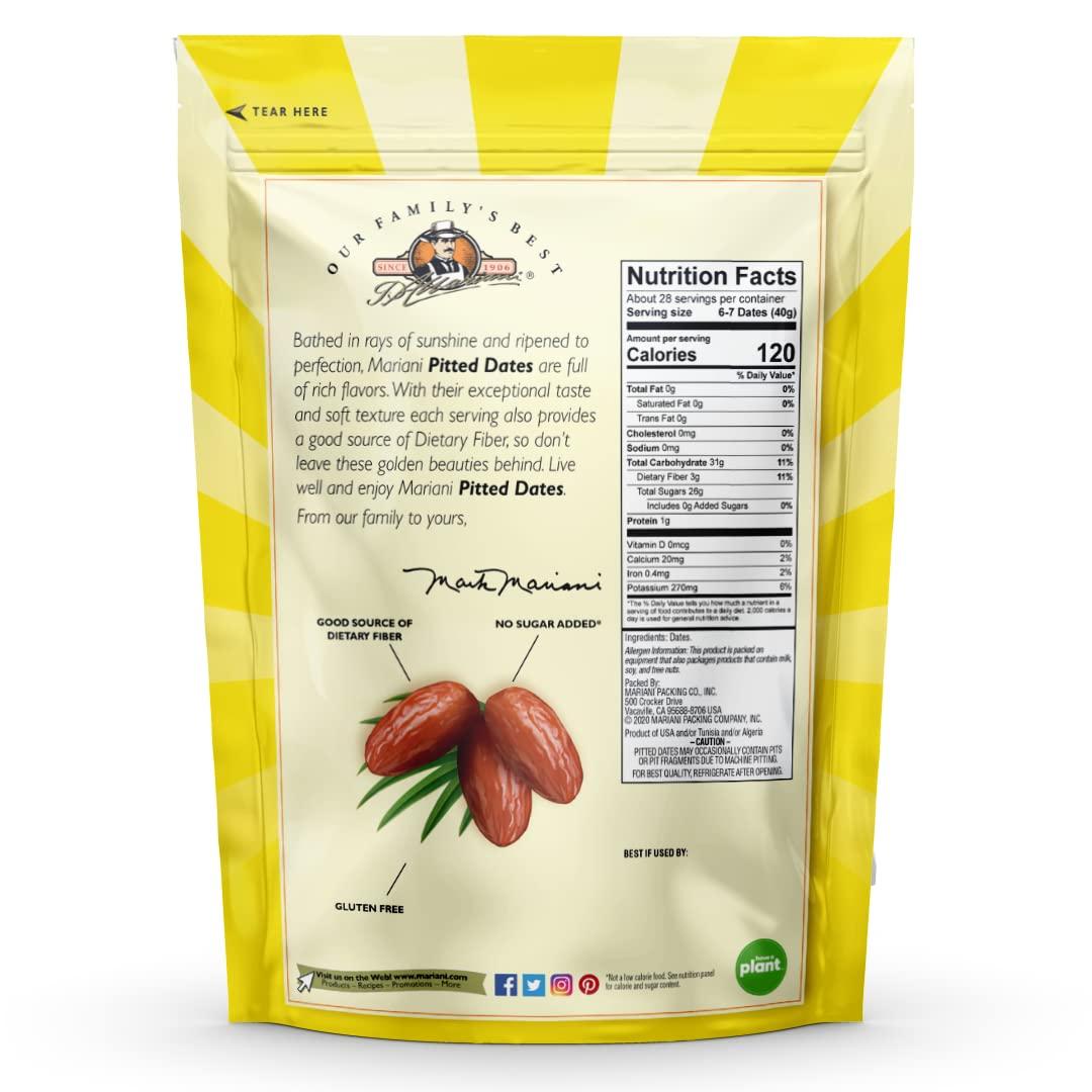 Mariani Pitted Dates 40 oz Premium Quality, 1 Pack