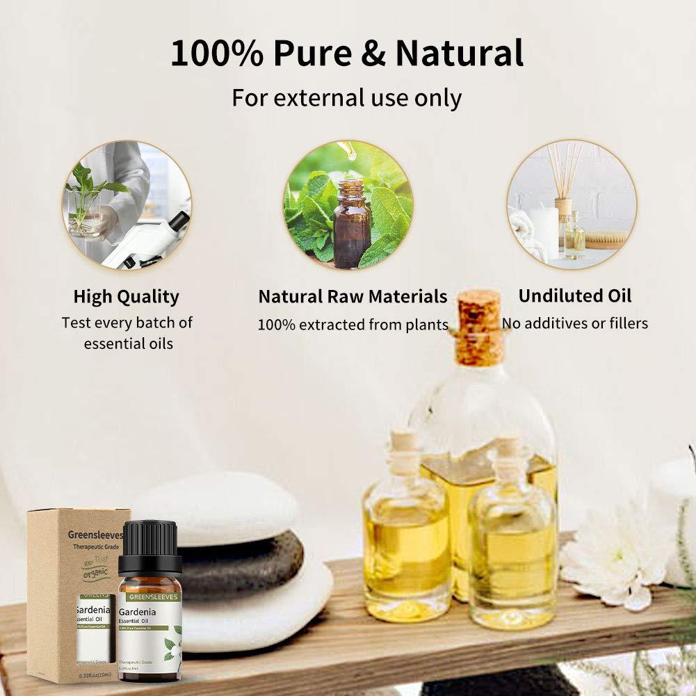 GREENSLEEVES Gardenia Essential Oil 10ml, 100% Pure Fragrance Oil