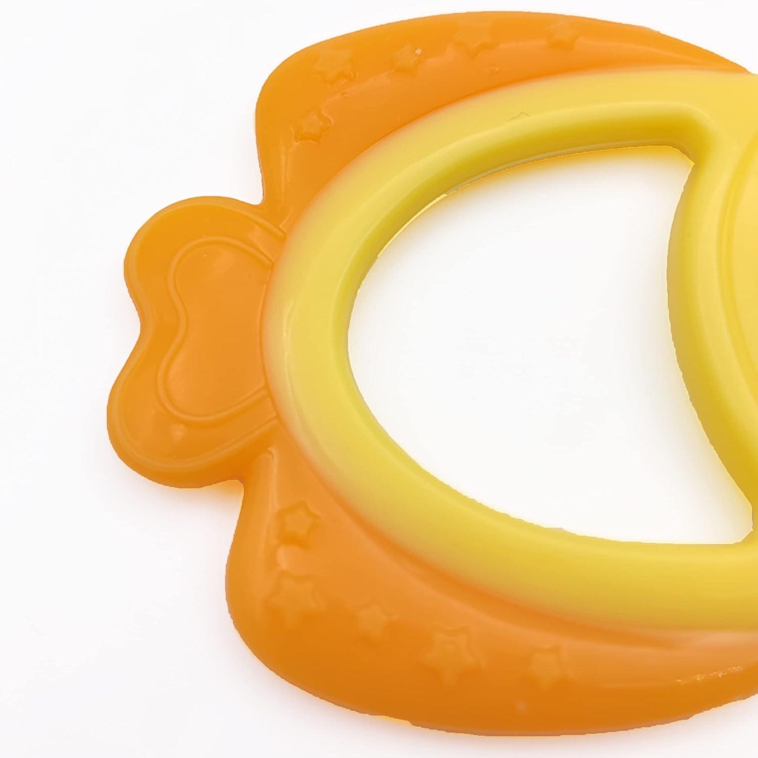 Fish Baby Teething Toys Teether Ring Food Grade Silicone Soft