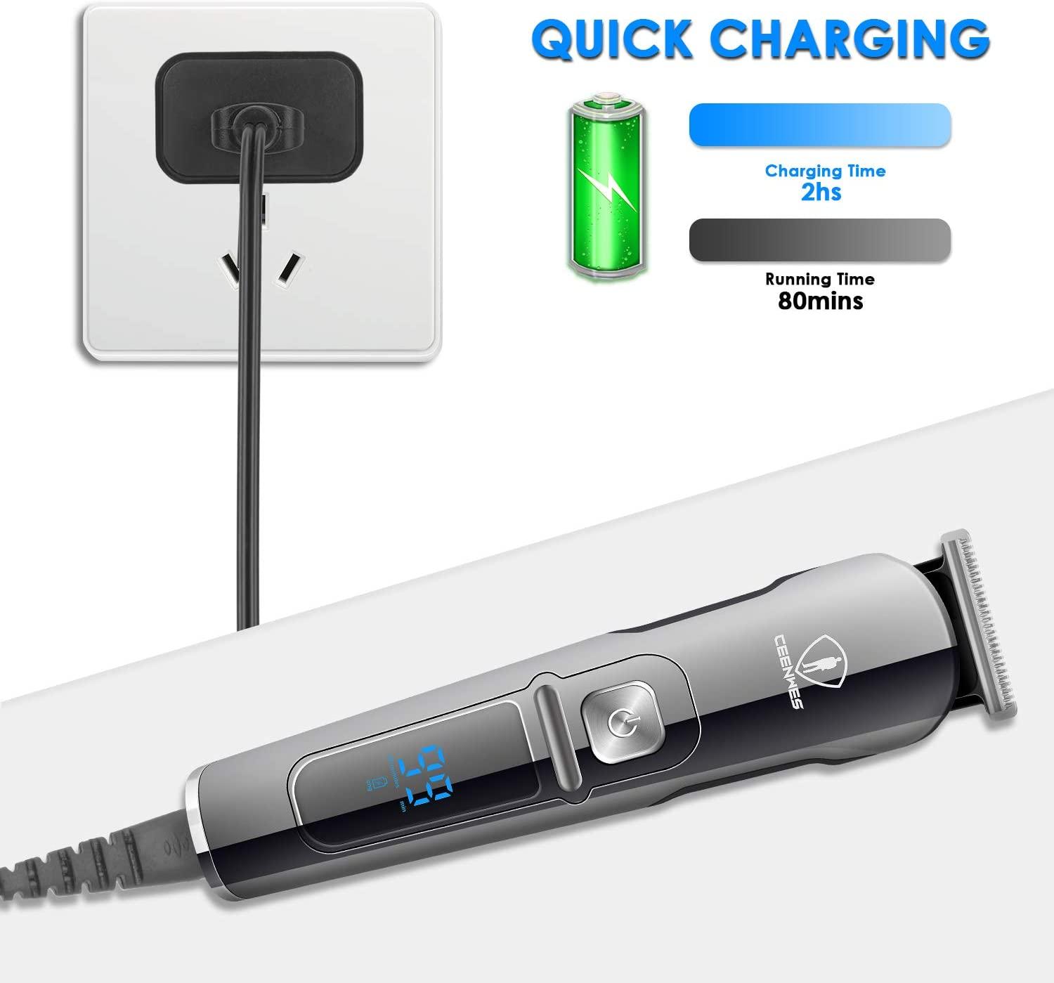 Ceenwes Beard Trimmer Hair Clippers Professional Mens Grooming Kit