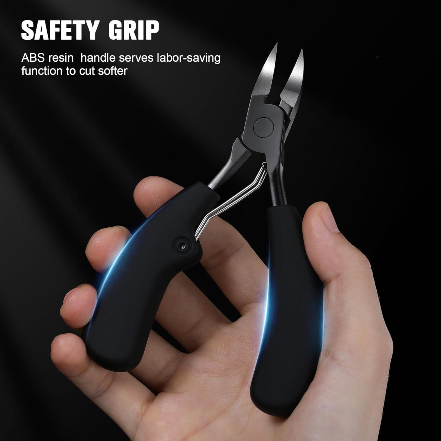 BEZOX Precision Toenail Clippers for Thick or Ingrown Toenails Podiatrist Professional Large