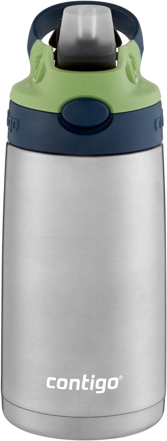 Contigo Aubrey Kids Stainless Steel Water Bottle 13oz, SpillProof