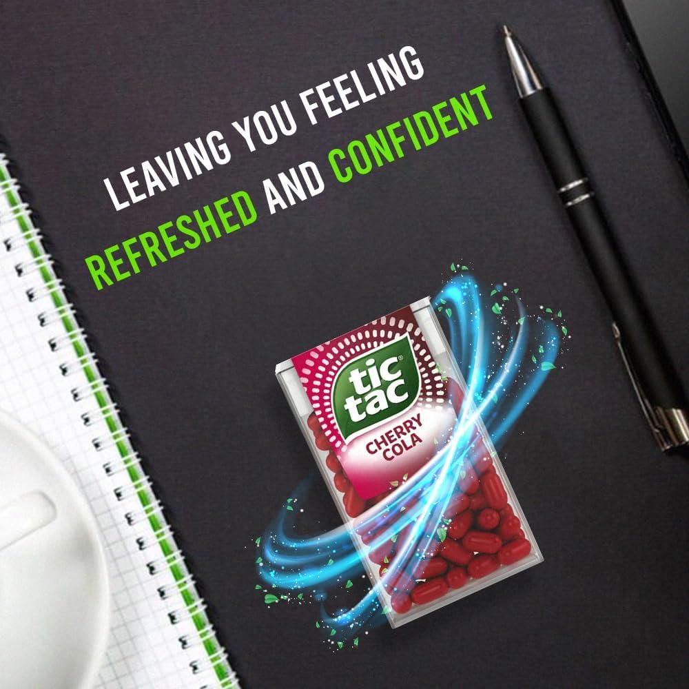 Cherry Cola Tic Tac Mint Sweets 4 Count - VR Angel