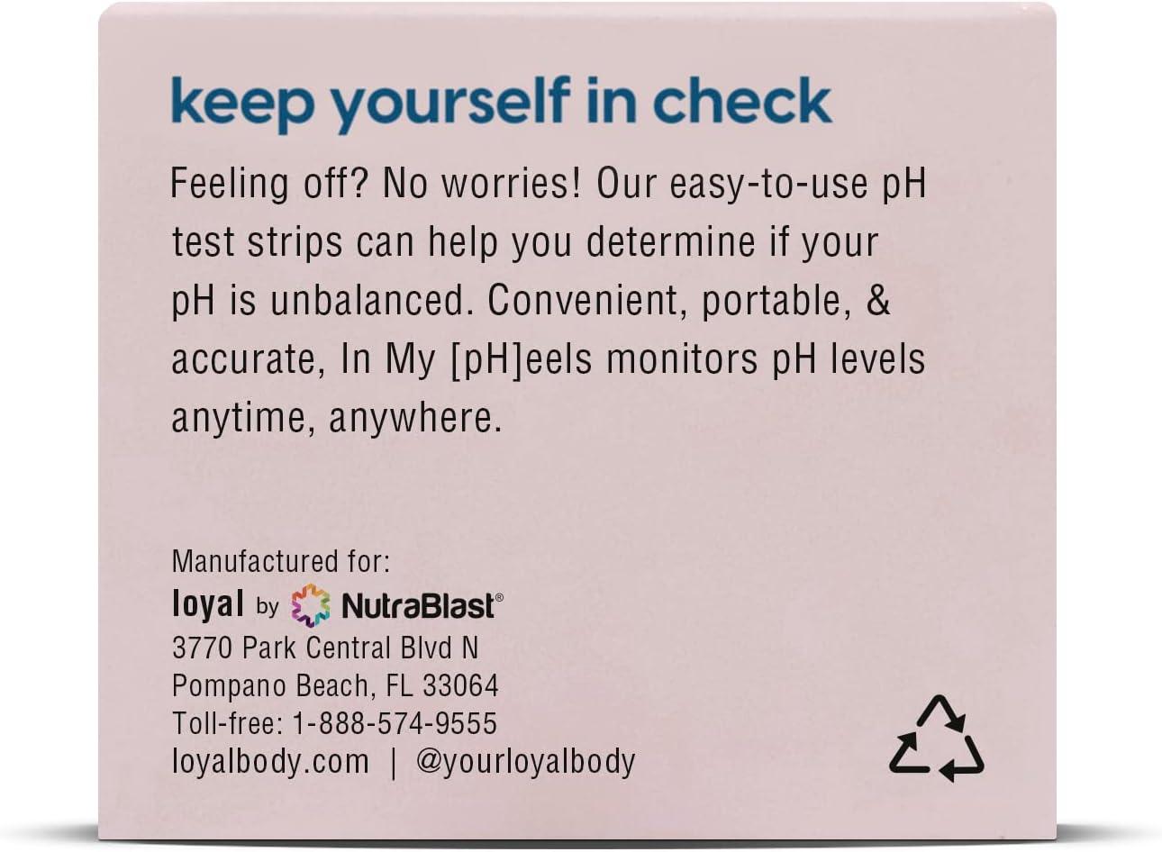 Loyal in My PH EELS Feminine pH Test Strips 35.5 Monitors pH Levels