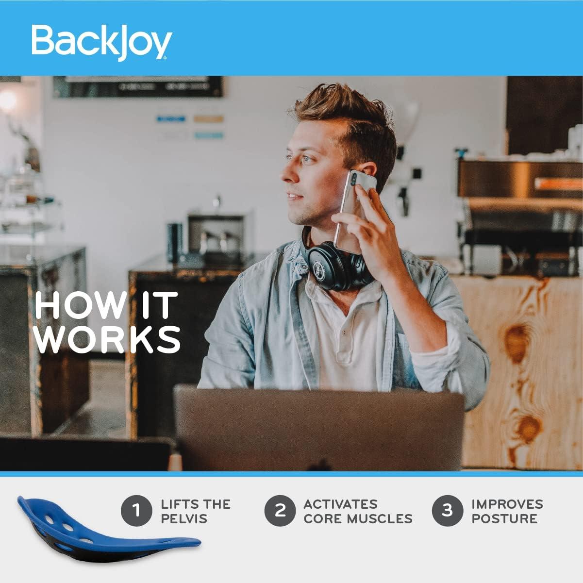 BackJoy Posture Seat Pad Hip & Pelvic Support for Improved Posture