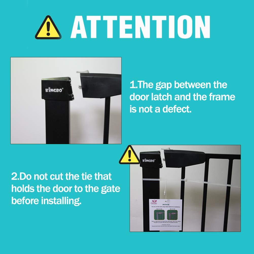 Safety gate for online narrow door frame
