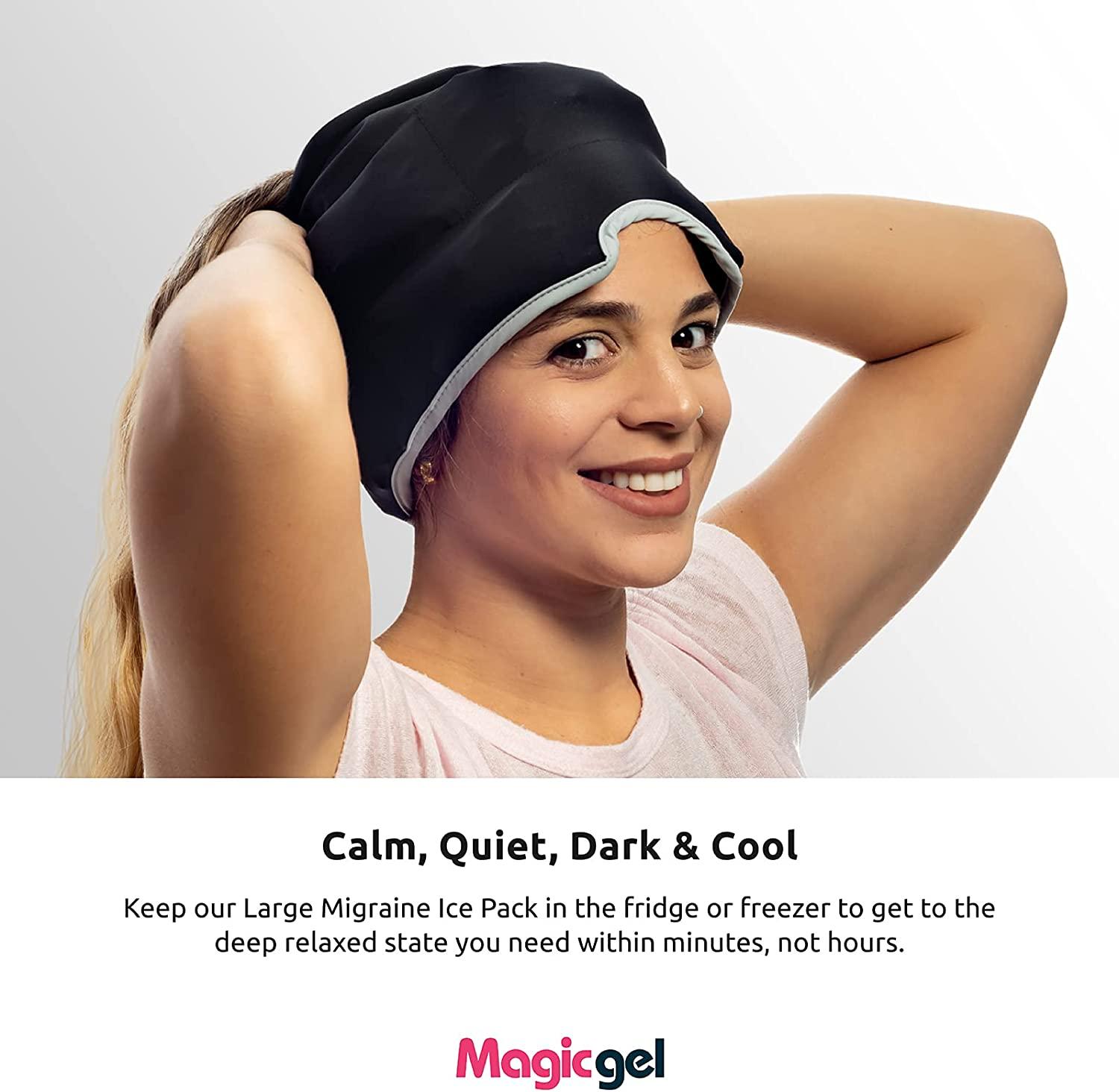 Magic Gel Large Migraine Cap Stay Chilled When a Migraine Strikes Keep Your Head Cool with