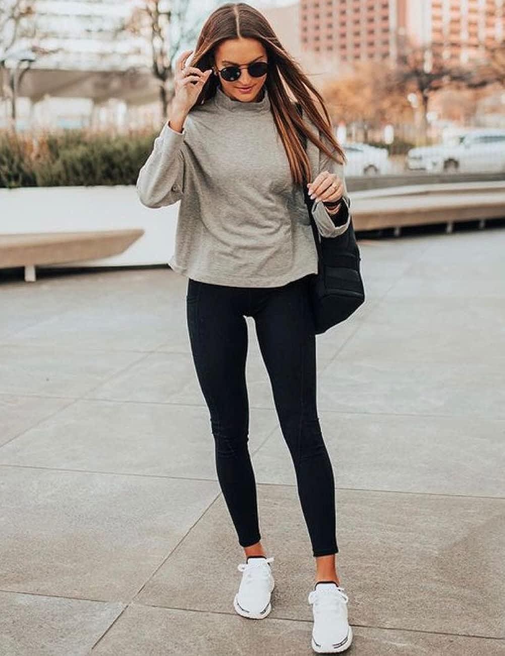 25 Gray Leggings Outfits ideas  outfits, grey leggings outfit, outfits  with leggings
