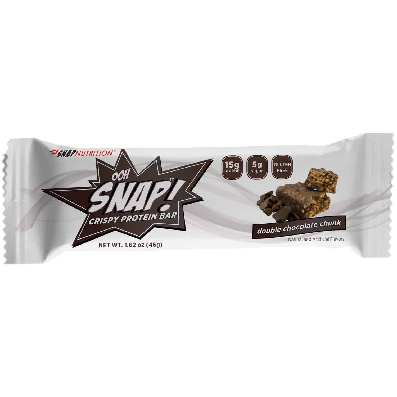 OOH Snap! Crispy Protein Bar Double Chocolate Chunk 7 Bars 1.62 oz (46 g)  Each