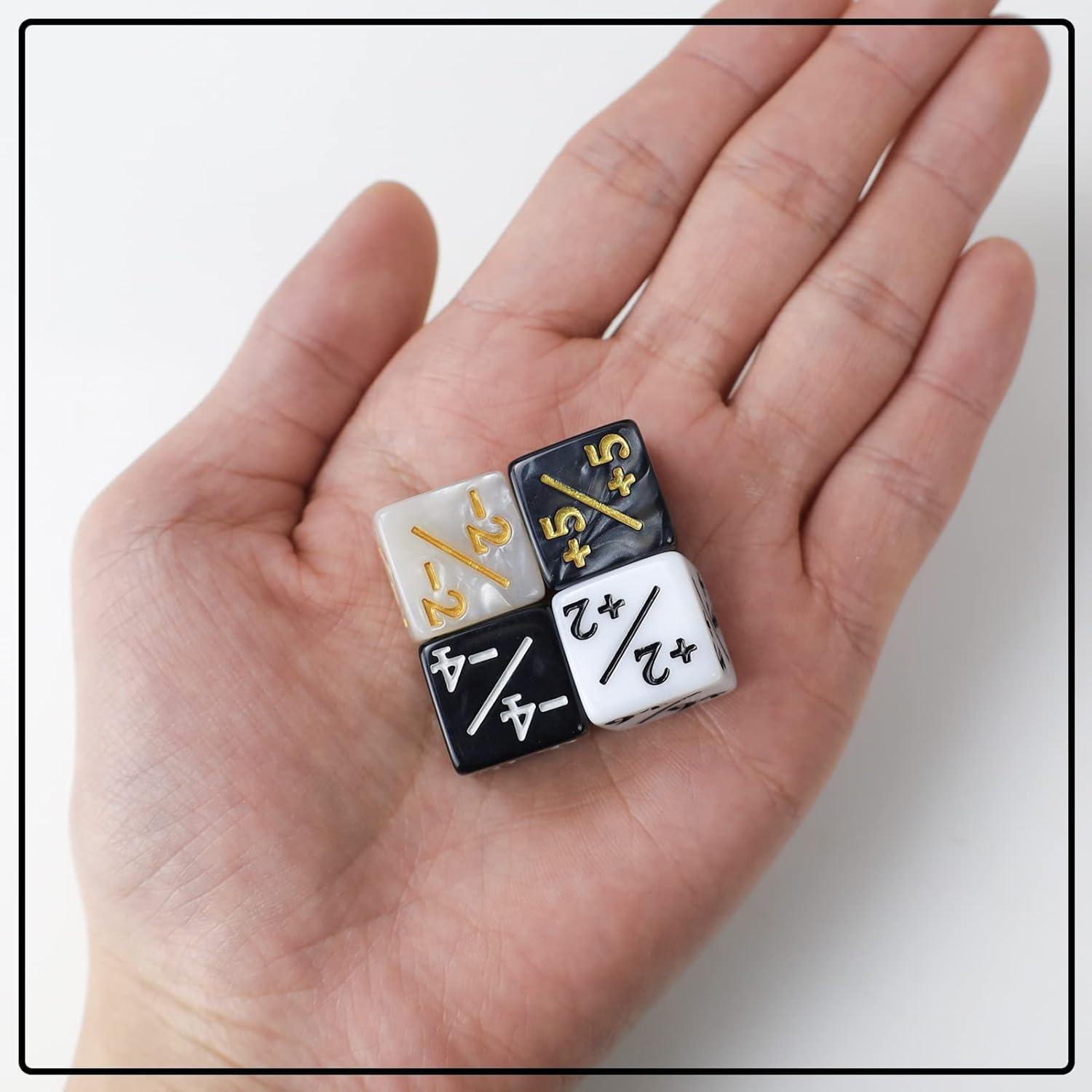 48 Pcs Glitter Sparkle MTG Loyalty Dice Set - Black & White | Magic The  Gathering Token Dice for CCG Card Gaming | Buy Now with Express  International Delivery | GoSupps.com