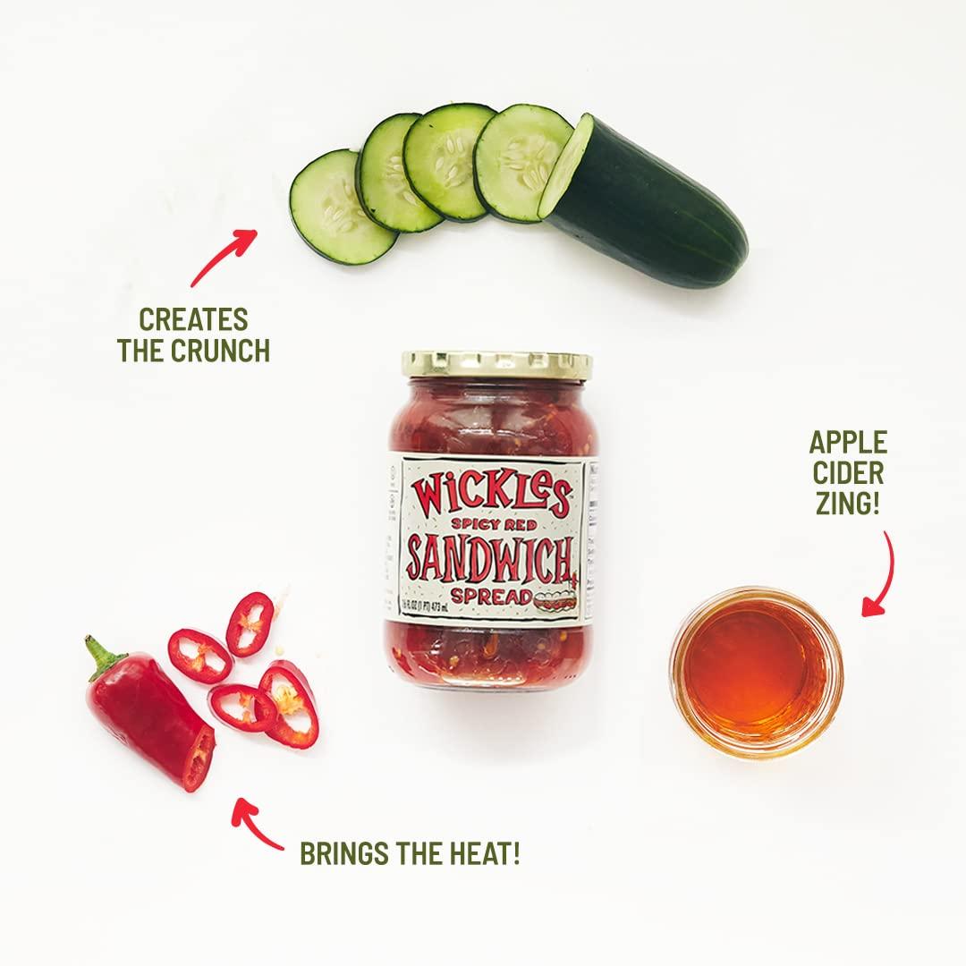 Wickles Pickles Original Relish (3 Pack) - Hot & Sweet Relish - Wickedly  Delicious Sweet & Spicy Pickle Relish (16 oz Each)