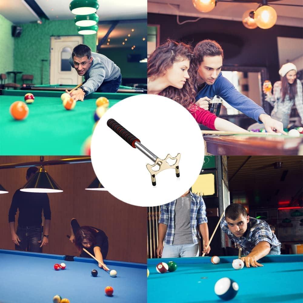 MXiiXM Retractable Billiards Pool Bridge Stick with 2 Style Replaceable