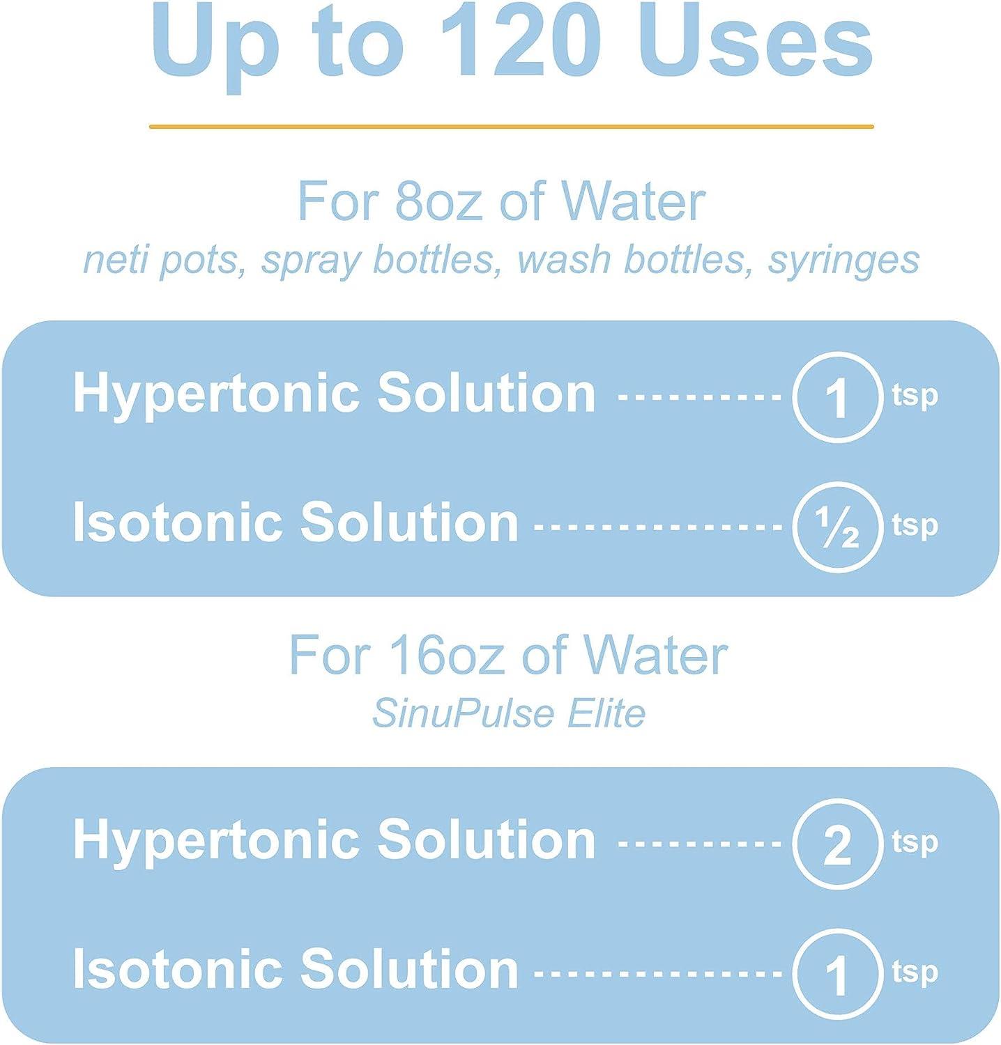 SINU PULSE ELITE SinuAir Sinus Rinse Salt Solution Saline Powder for