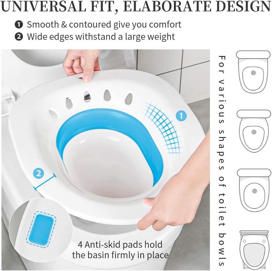 Sitz Bath for Toilet Hemorrhoids Postpartum Care, Perineal Soaking Bath