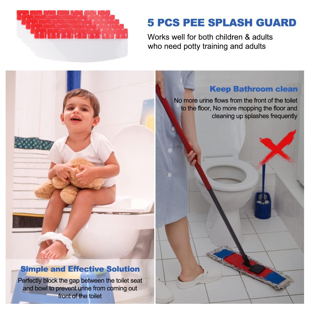5 Pack Pee Guard for Toilet Seat, Potty Training Toilet Pee Splash