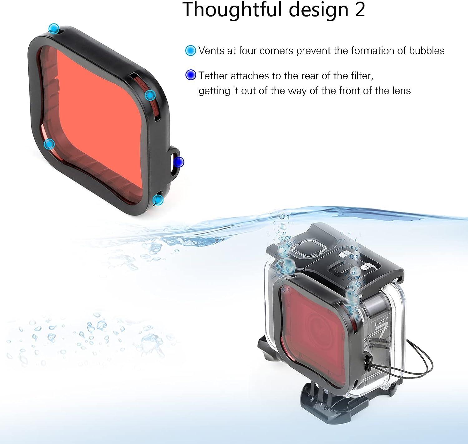 SHOOT 6 In 1 58mm Filter For GoPro Hero 5 6 7 Black Waterproof Case - Foto 10