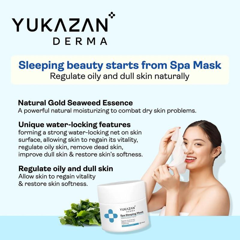Derma Spa Sleeping Mask 70g - Seaweed Moisturizing Formula for