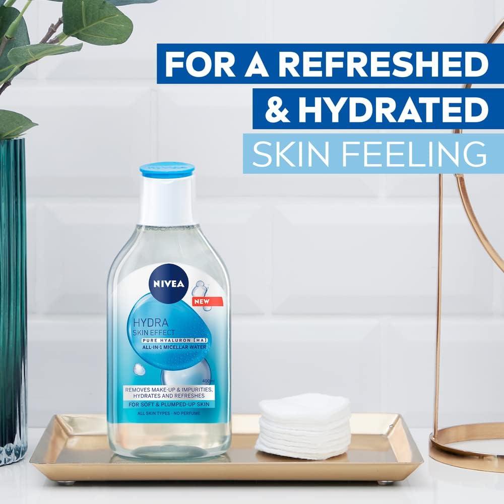 NIVEA Hydra Skin Effect Micellar Water (400ml) Effective yet Gentle