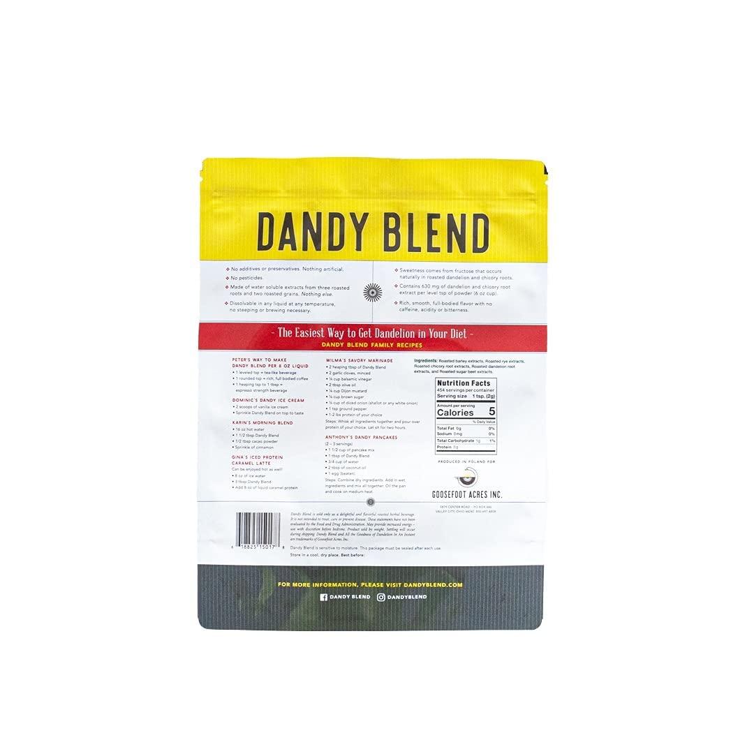 Dandy Blend, Instant Herbal Beverage with Dandelion, 2 lb. Bag