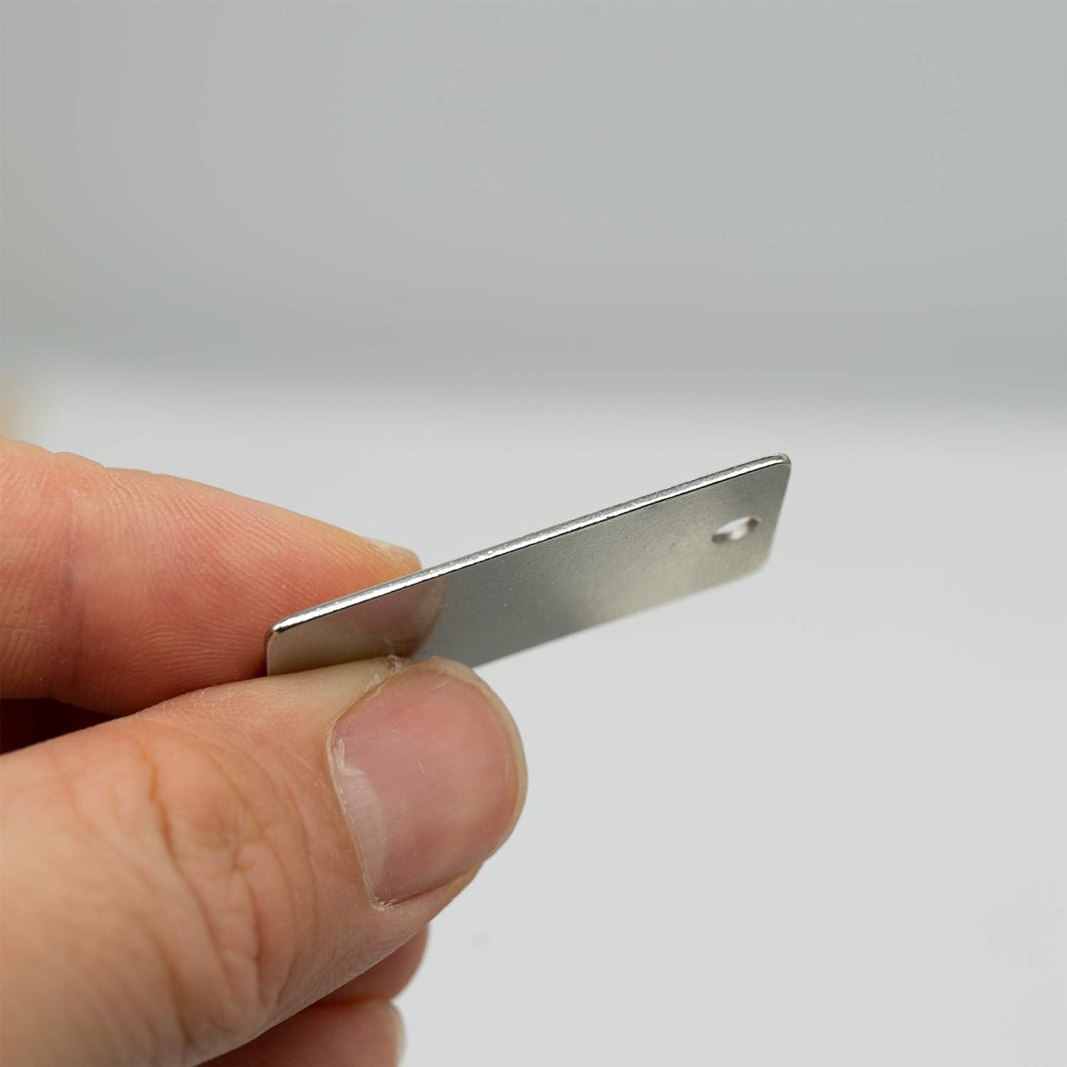 Custom Dog Tag StayMax 1.5 Inch Round Metal Engraving Blanks Stamping Blanks With Hole Stainless Steel Blank Tags 25 Pack Custom Dog Tags