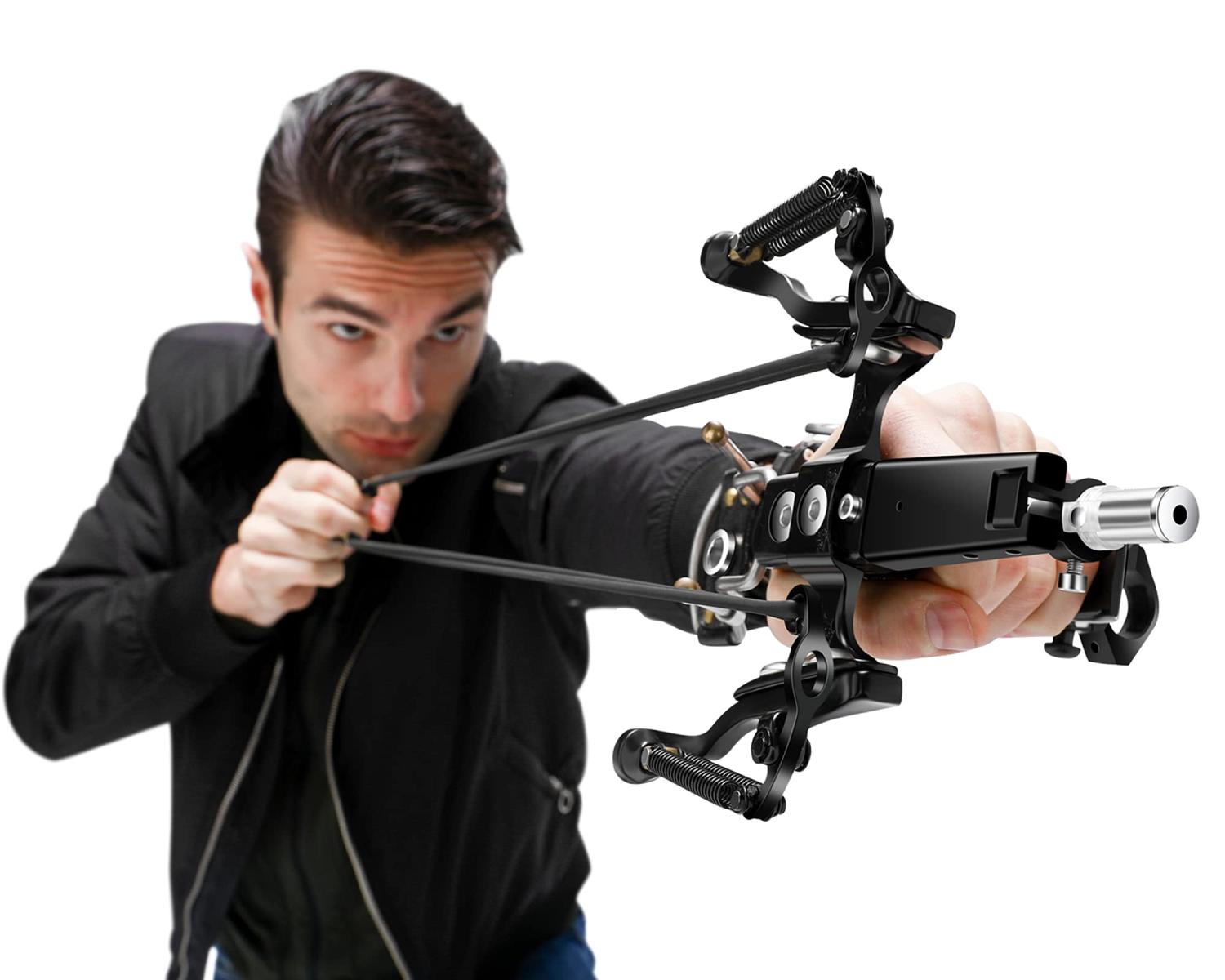 ROCHAN Slingshot with Solid Wooden Handle Professional Hunting Sling