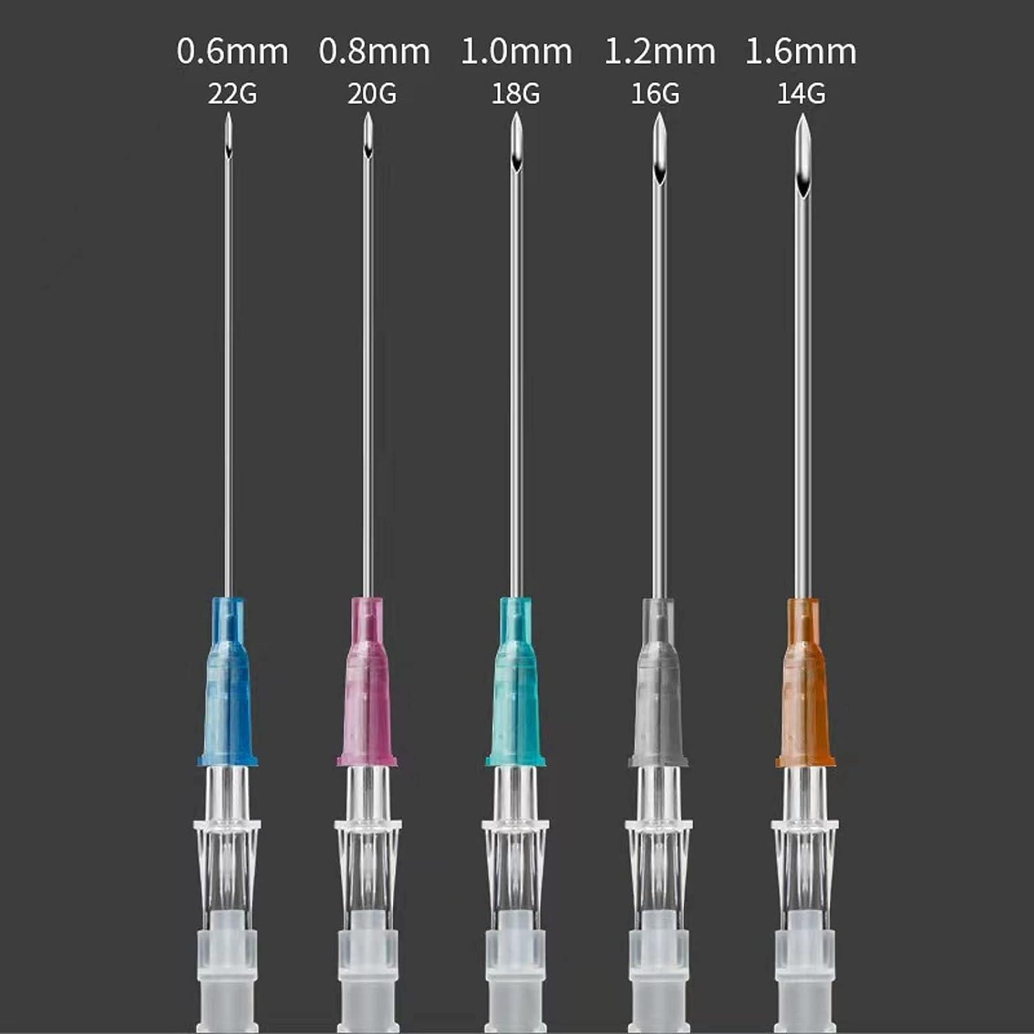 10PCS Mixed Catheter Piercing Needles Set Stainless Steel Disposable Piercing Needles for