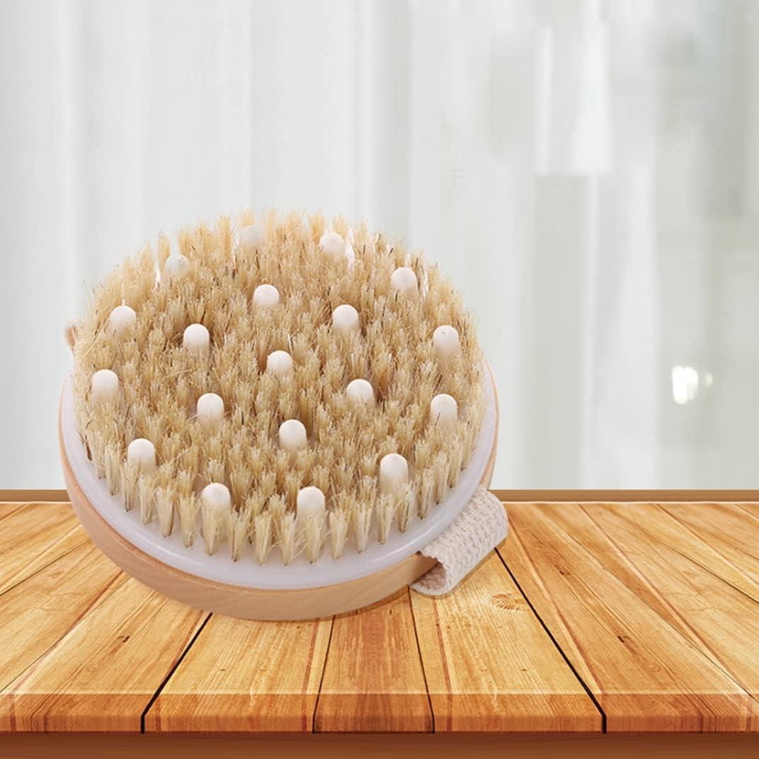 Bath Brush Round Head Massage Body Brush Back Scrubber (11x11cm) | Buy Now with Express ...
