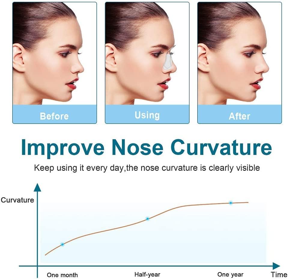 FERNIDA Nose Shaper Clip, Pain-Free Nose Bridge Straightener Corrector,  Soft Silicone Nose Slimmer Rhinoplasty Device Nose Up Lifting Clip Beauty  Tool