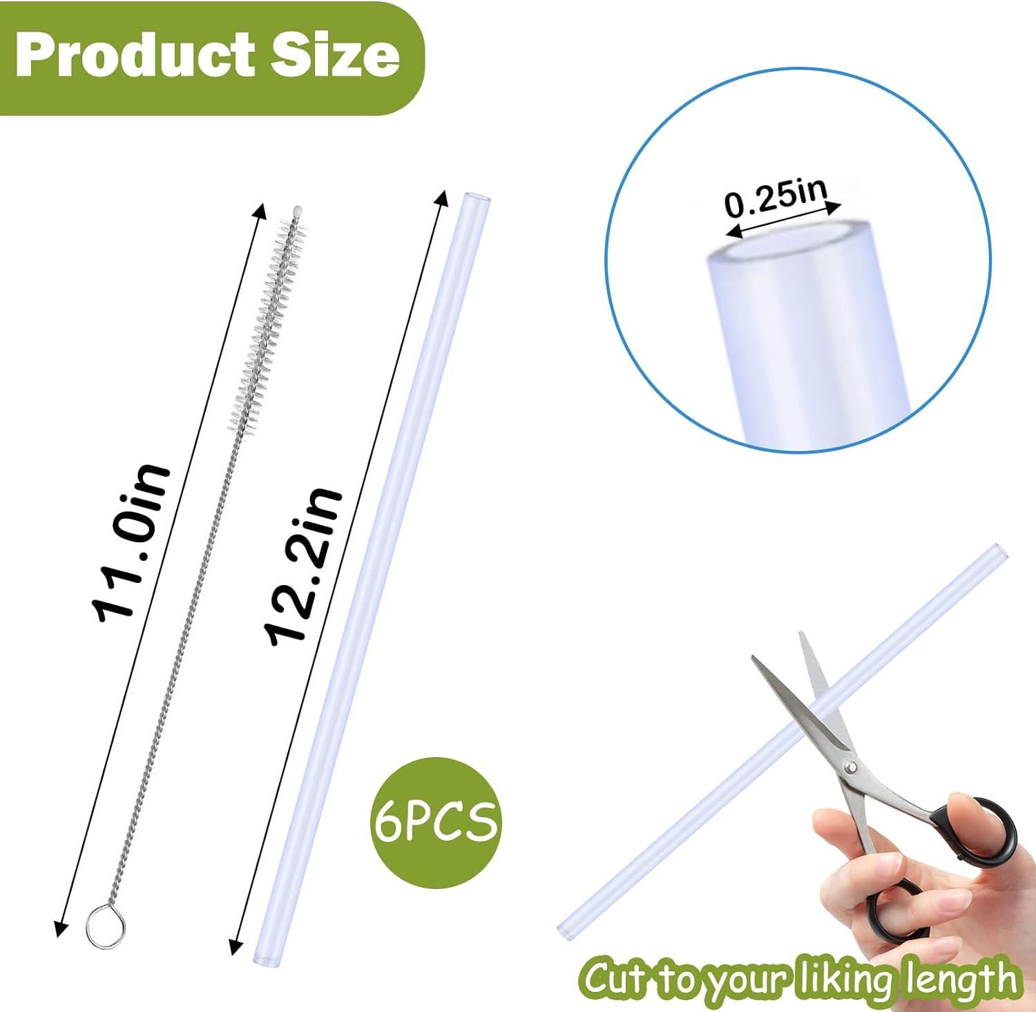2pcs Replacement Straws Compatible for Stanley 14/20/30/40 ozTumbler  Reusable Straws Plastic Straws Compatible with Stanley