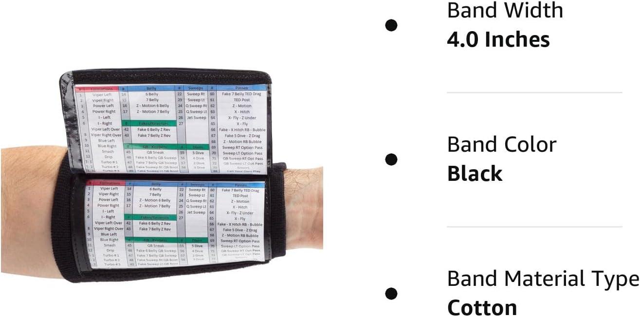 WristCoaches Youth Football Play Wristbands Quarterback Gear