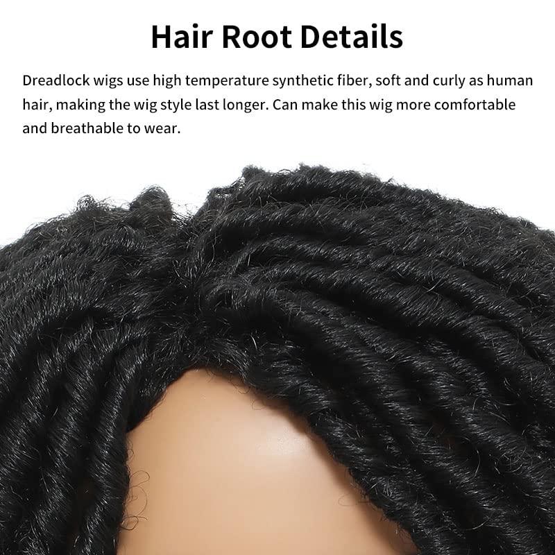 Human hair dreadlock wig hot sale