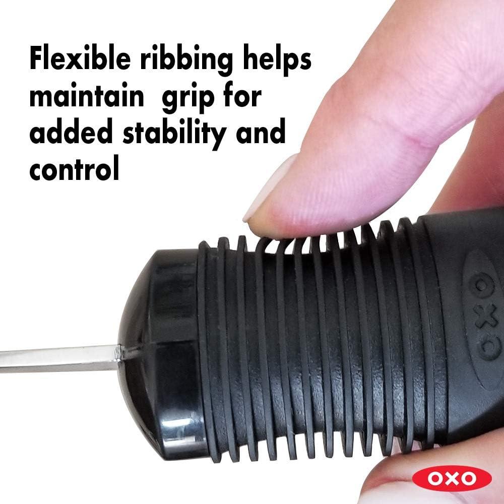 OXO Good Grips Button Hook Dressing Aid Easily Buttons Dress Shirts,  Sweaters or Dresses. Comfortable Built Up Handle for Arthritis, Neuropathy,  Carpal Tunnel, Limited Dexterity, Parkinson s, Seniors