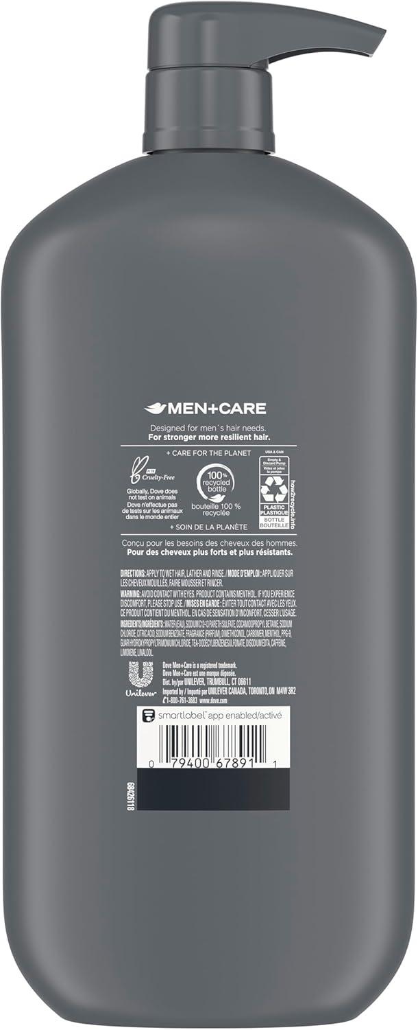 Dove Men Care 2 In 1 Shampoo And Conditioner With Caffeine For Normal To Oily Hair, 12 Fl Oz - Mariano's