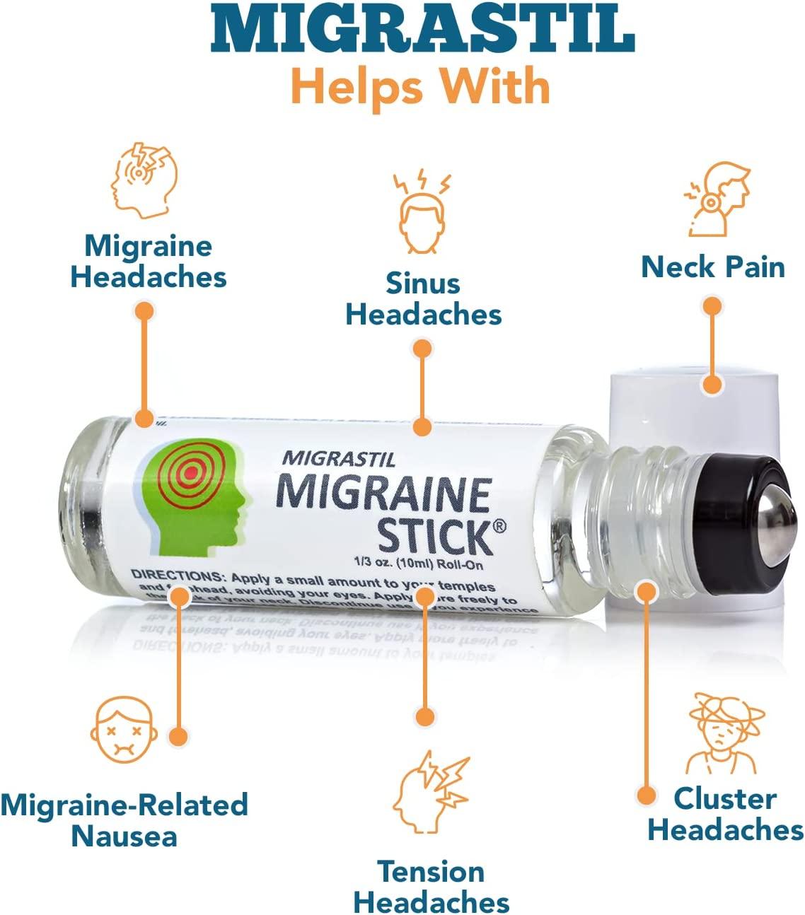 Migrastil Extra Strength Migraine Stick Headache Rollon 