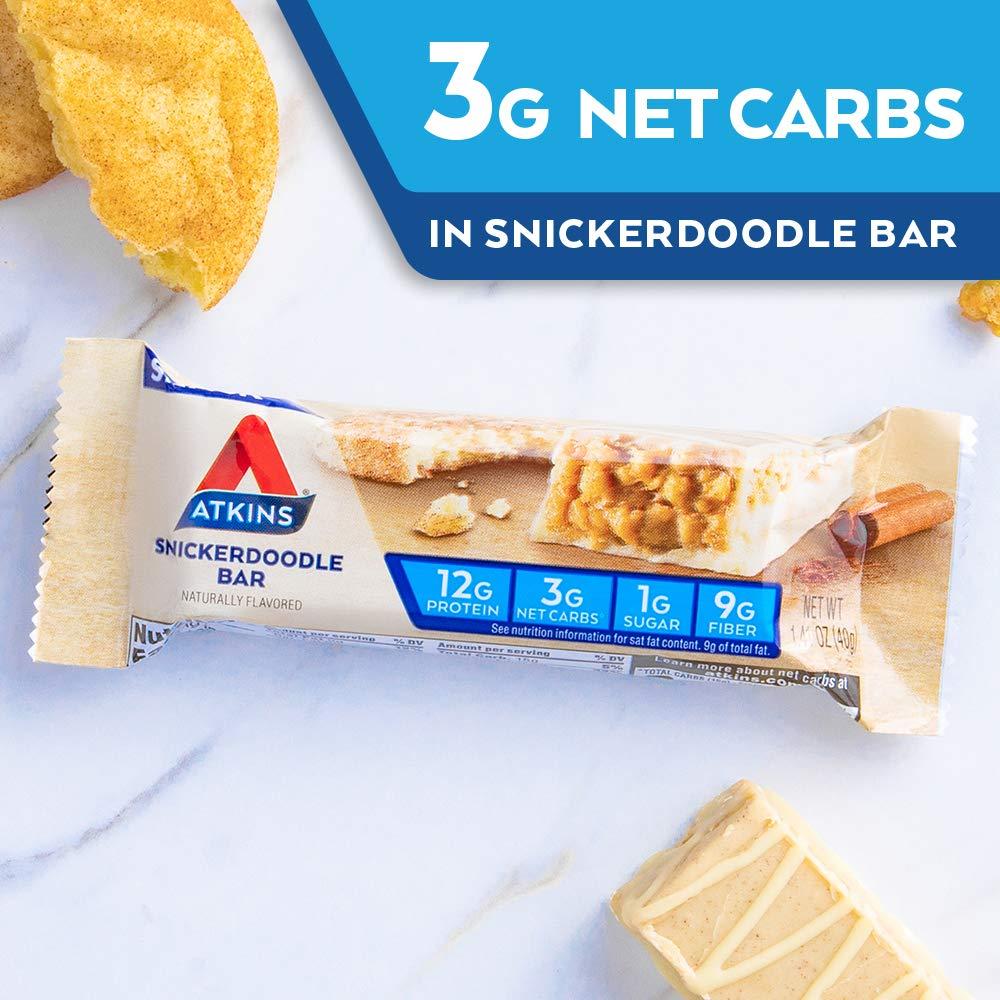 Atkins Snickerdoodle Snack Bar with Almond Butter Keto Friendly