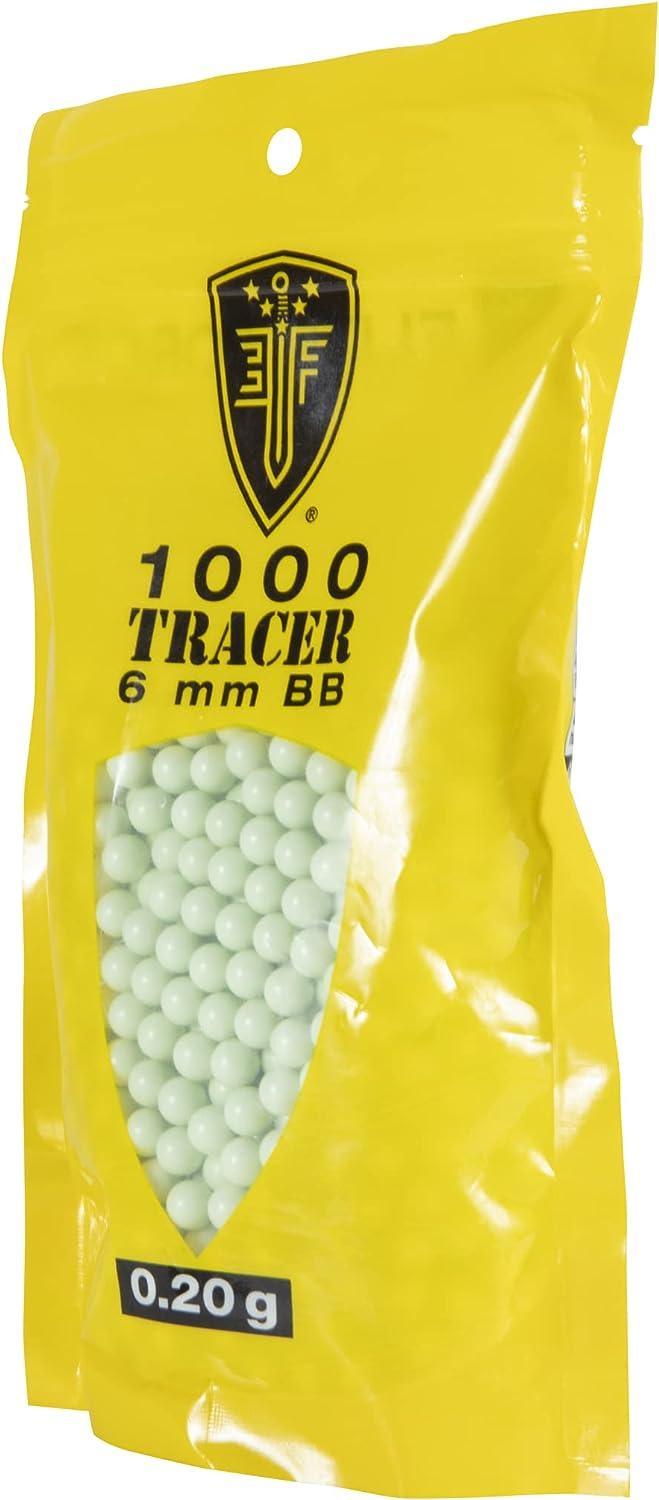 Elite Force Tracer BBS GlowinTheDark Premium 6mm Airsoft BBS Ammo, 1000 Count, 0.20 Gram, One