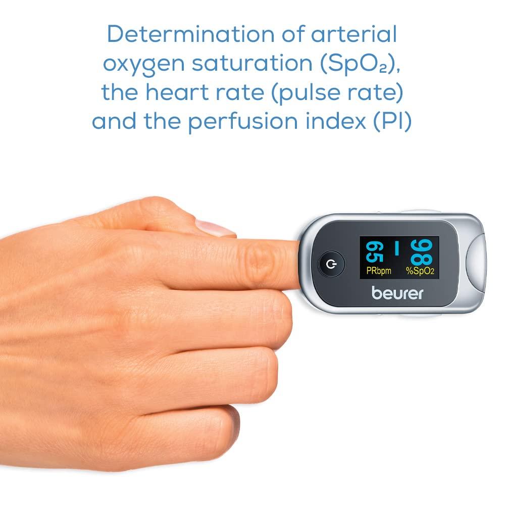 Beurer PO40 Pulse Oximeter Measures heart rate arterial oxygen