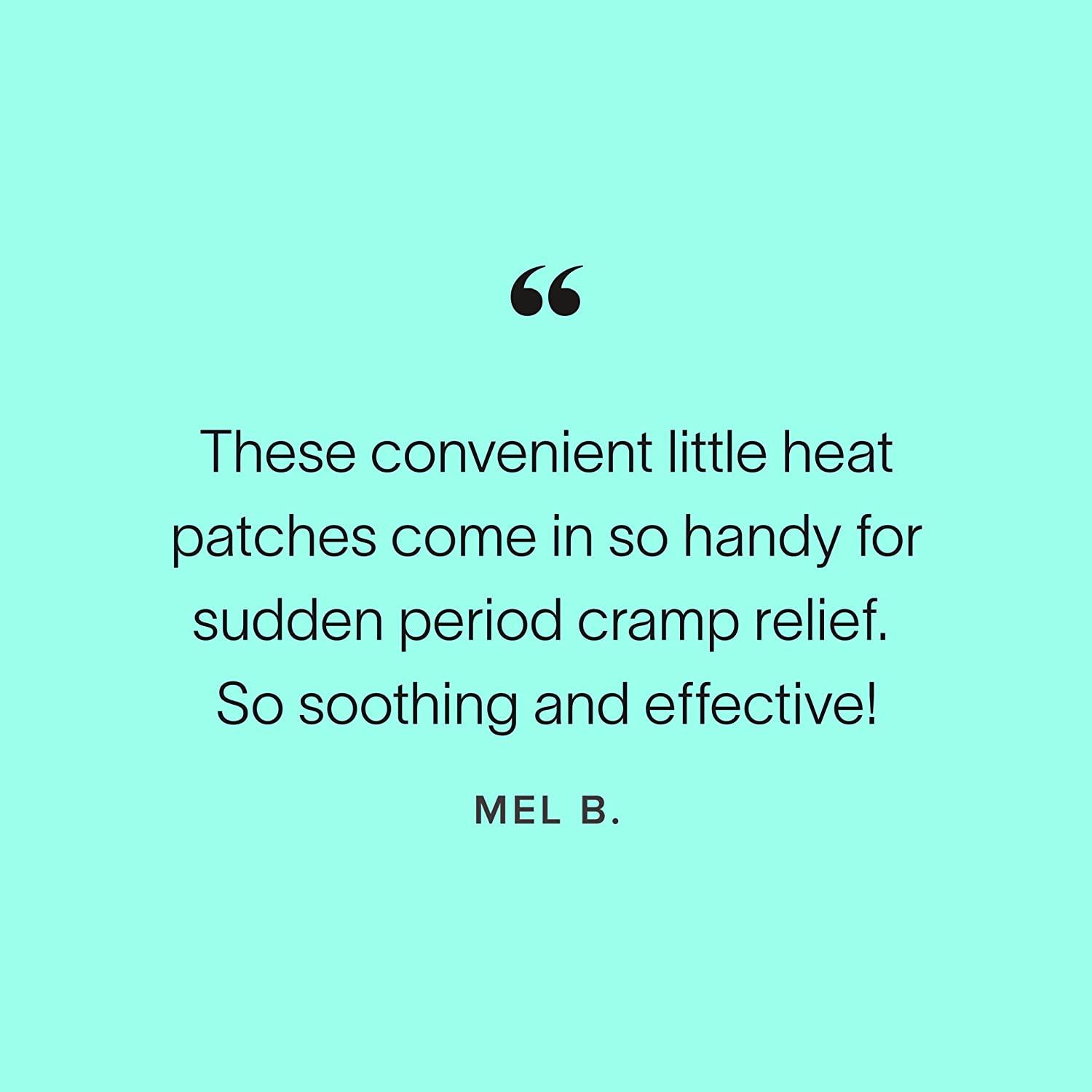 Heat Relief Patch by Cora Soothe Cramps for up to 8 Hours with Heat