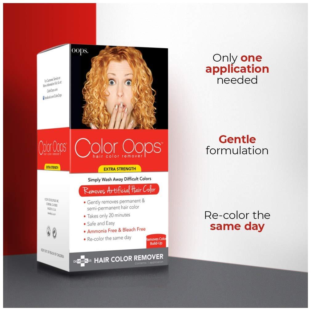 Color Oops Hair Color Remover Extra Strength 1 Application (Set of 2) by  Developlus