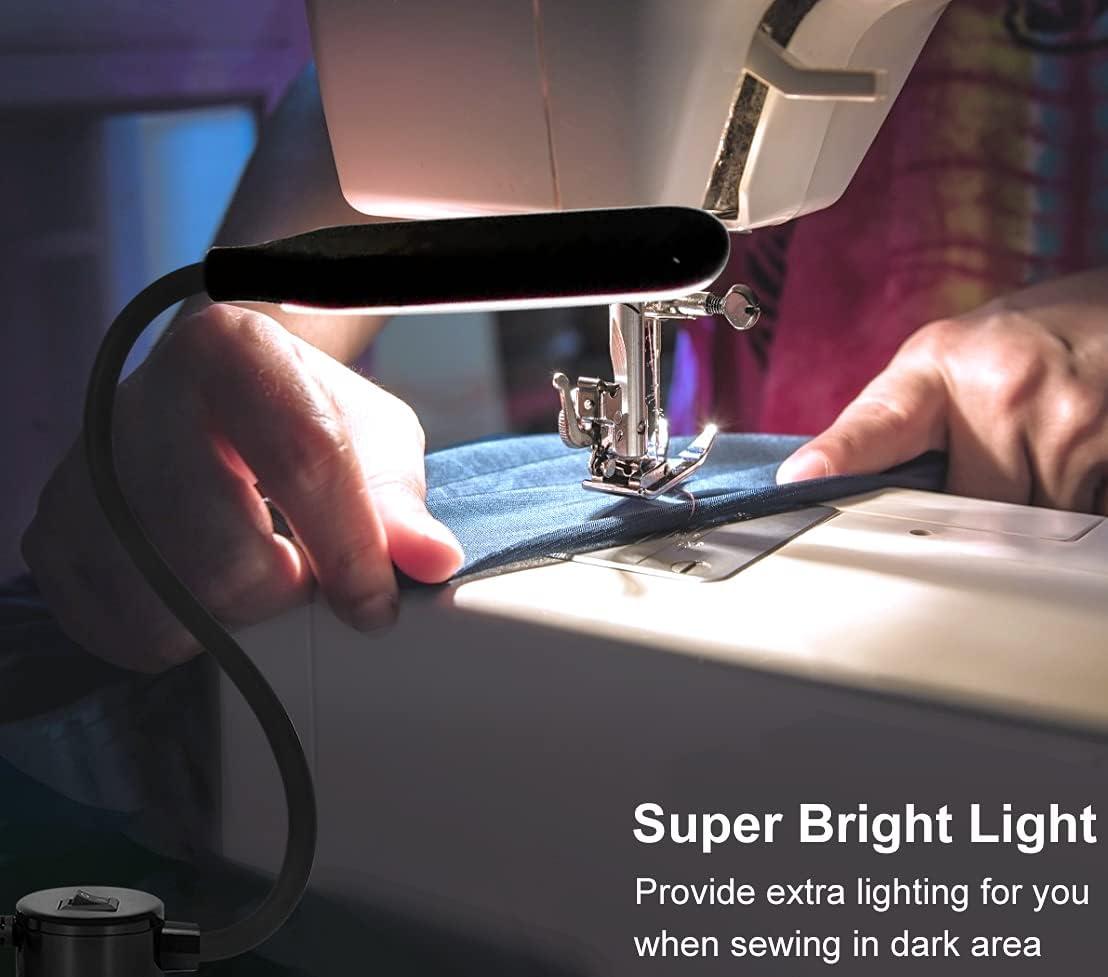 HengBo LED Sewing Machine Light 6000K Daylight Magnetic Led Work Light with  Flexible Gooseneck for Sewing Machine Workbench Lathe Drill Presses 3D  Printer Sewing Light