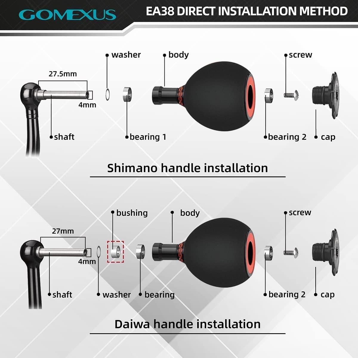  GOMEXUS Power Handle for Fierce III IV 1000-4000 Spinning Reel  Replacement Handle : Sports & Outdoors