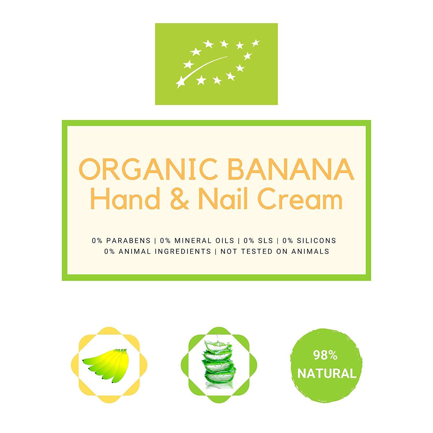 Mussa Canaria Bio Hand Cream Aloe Vera & Banana - 98% Natural Moisturizer  for Cracked Dry Sensitive Skin - Soothing Care for Men & Women - 100ml |  Buy Now with Express International Delivery | GoSupps.com
