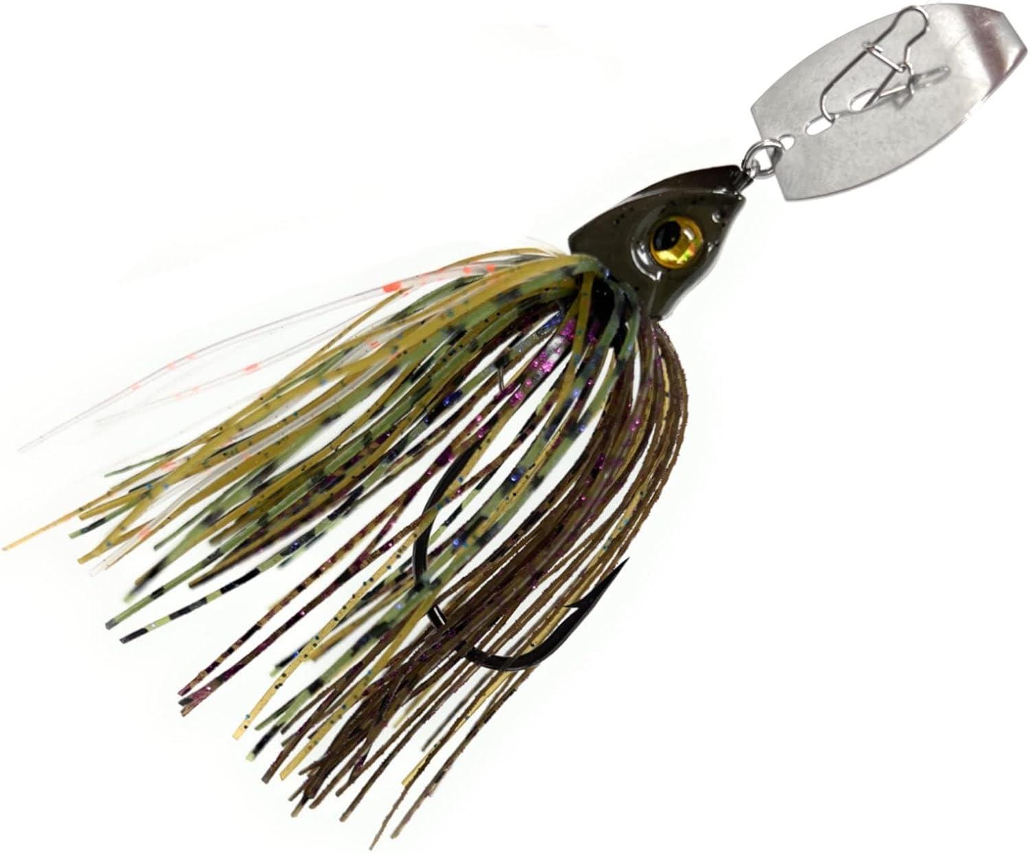Reaction Tackle Tungsten Bladed Swim Jig Heads for Fishing - 2 Pack of  Fishing Jigs for Large