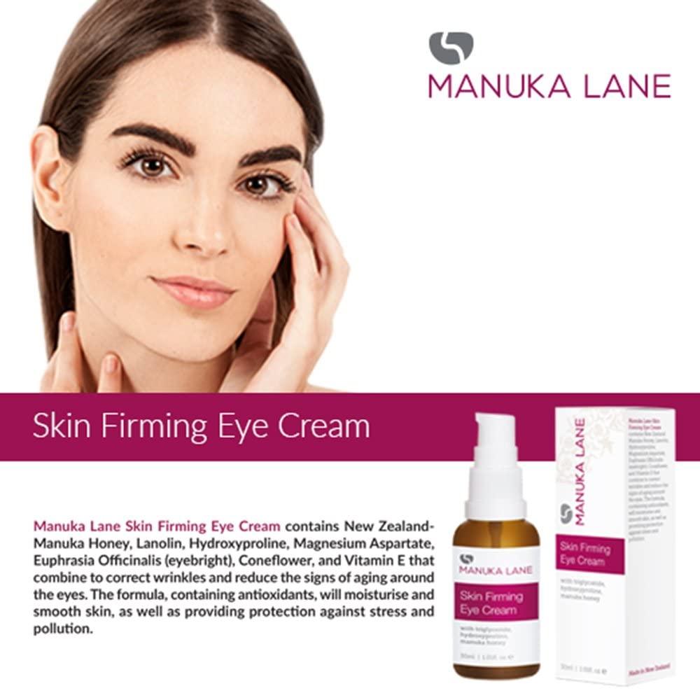 Natural Eye Cream Moisturizer with Manuka Honey Eyebright Vitamin E and